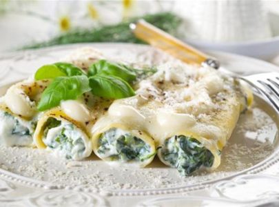 Cannelloni di ricotta e spinaci